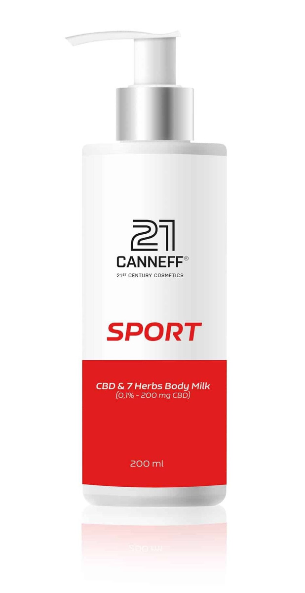 CANNEFF Sport CBD & 7 Herbs Body Milk 200 ml CANNEFF