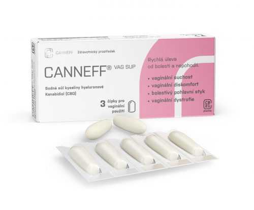 CANNEFF VAG SUP vaginální čípky 3 ks CANNEFF