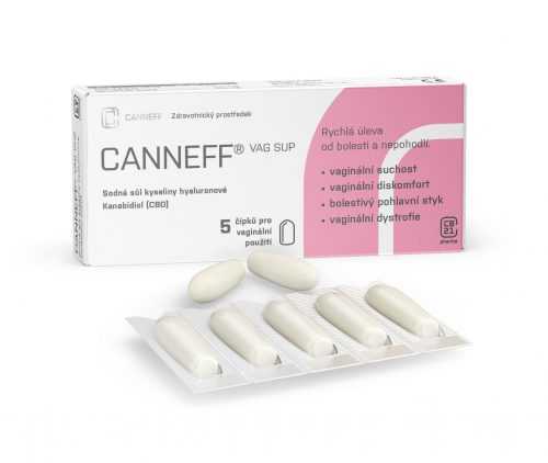 CANNEFF VAG SUP vaginální čípky 5 ks CANNEFF