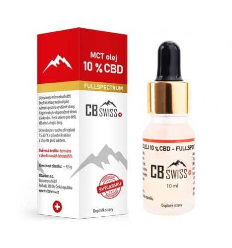 CBswiss MCT olej 10 % CBD FULLSPECTRUM 10 ml CBswiss