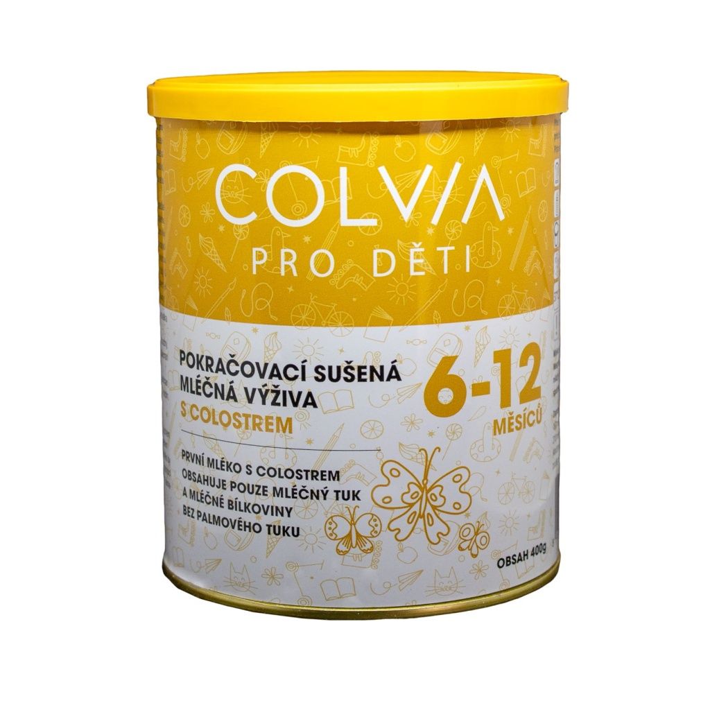 COLVIA Pokračovací mléčná výživa s colostrem 6-12 měsíců 400 g COLVIA