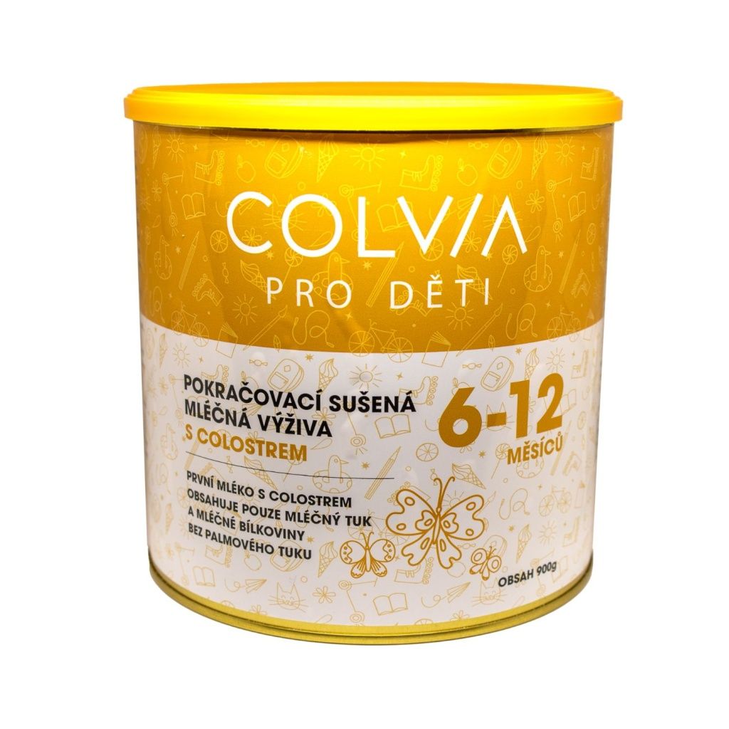 COLVIA Pokračovací mléčná výživa s colostrem 6-12 měsíců 900 g COLVIA