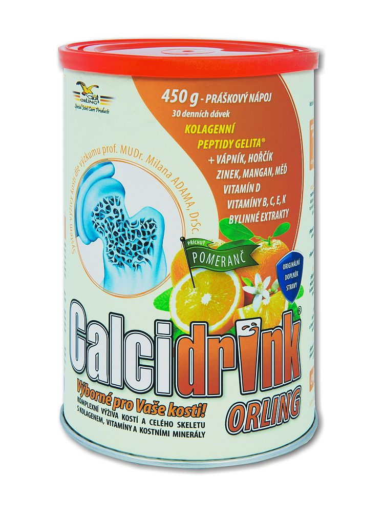 Calcidrink pomeranč nápoj 450 g Calcidrink