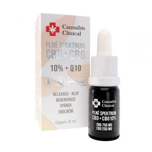 Cannabis Clinical CBD + CBG 10% + Q10 10 ml Cannabis Clinical