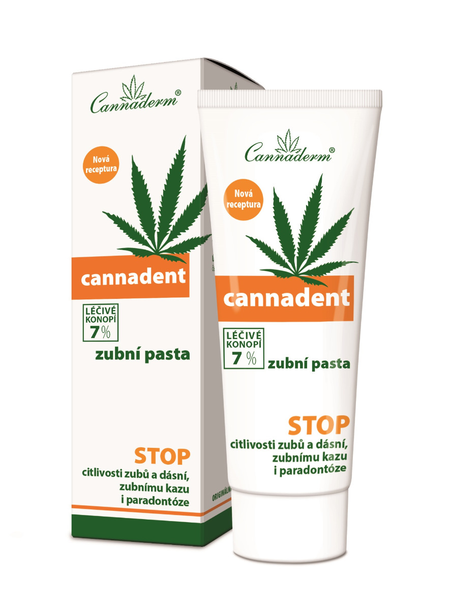 Cannaderm Cannadent zubní pasta 75 g Cannaderm