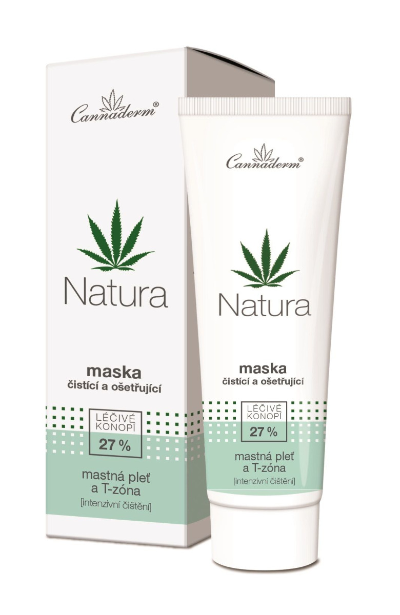 Cannaderm Natura Čistící a ošetřující maska 75 g Cannaderm