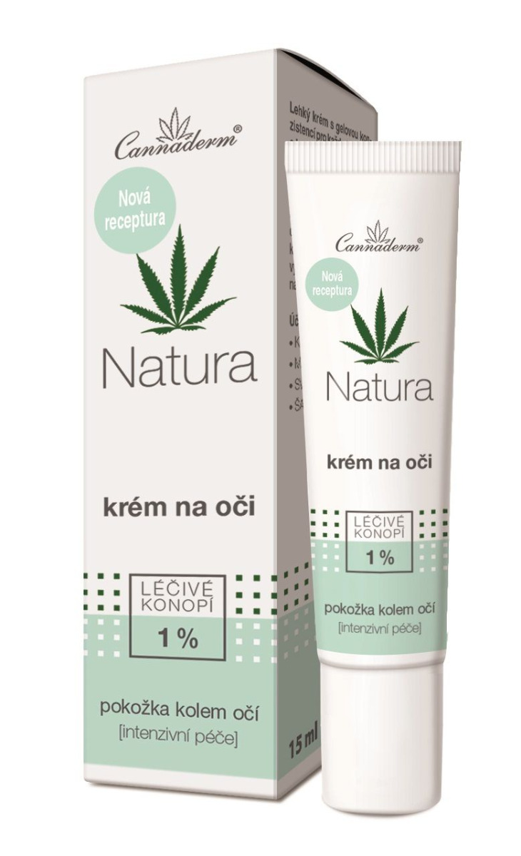 Cannaderm Natura Krém na oči 15 ml Cannaderm