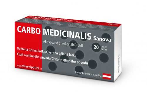 Carbo Medicinalis Sanova 20 tablet