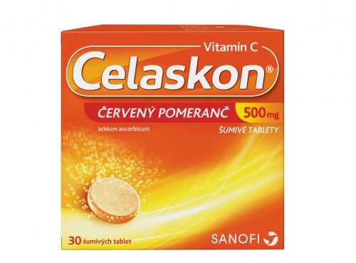 Celaskon ČERVENÝ POMERANČ 500 mg 30 šumivých tablet Celaskon