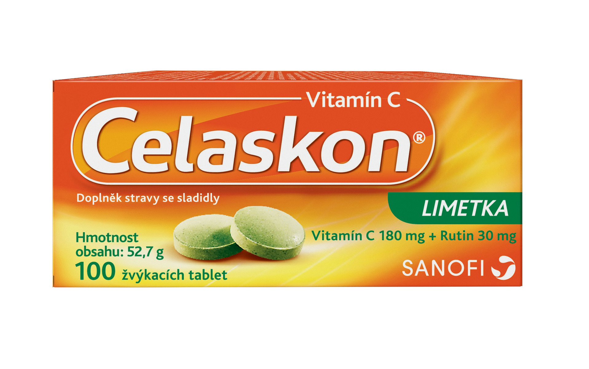 Celaskon Limetka 100 žvýkacích tablet Celaskon