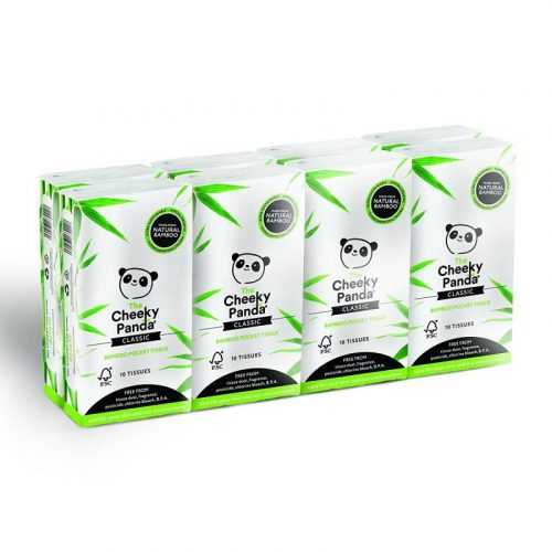 Cheeky Panda Kapesní ubrousky 3-vrstvé 8 balení Cheeky Panda