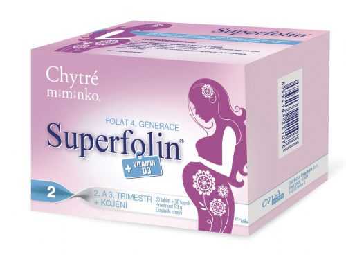 Chytré miminko Superfolin 2 MAMA 30 tablet + 30 kapslí Chytré miminko