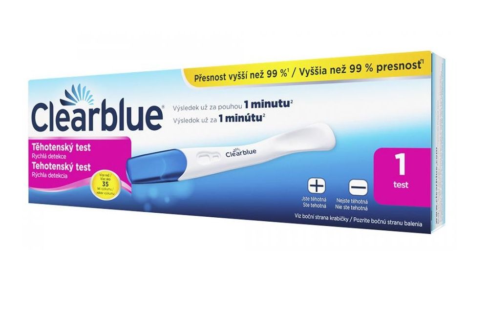 Clearblue PLUS rychlá detekce těhotenský test 1 ks Clearblue