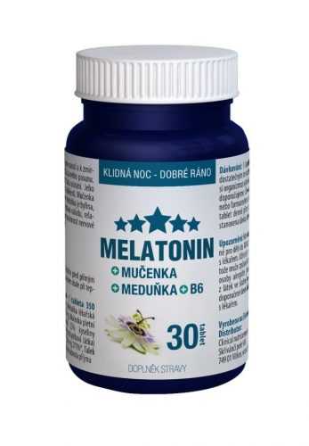 Clinical Melatonin Mučenka Meduňka B6 30 tablet Clinical