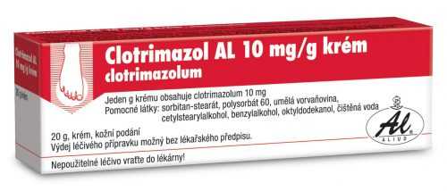Clotrimazol AL 10 mg/g krém 20 g Clotrimazol AL