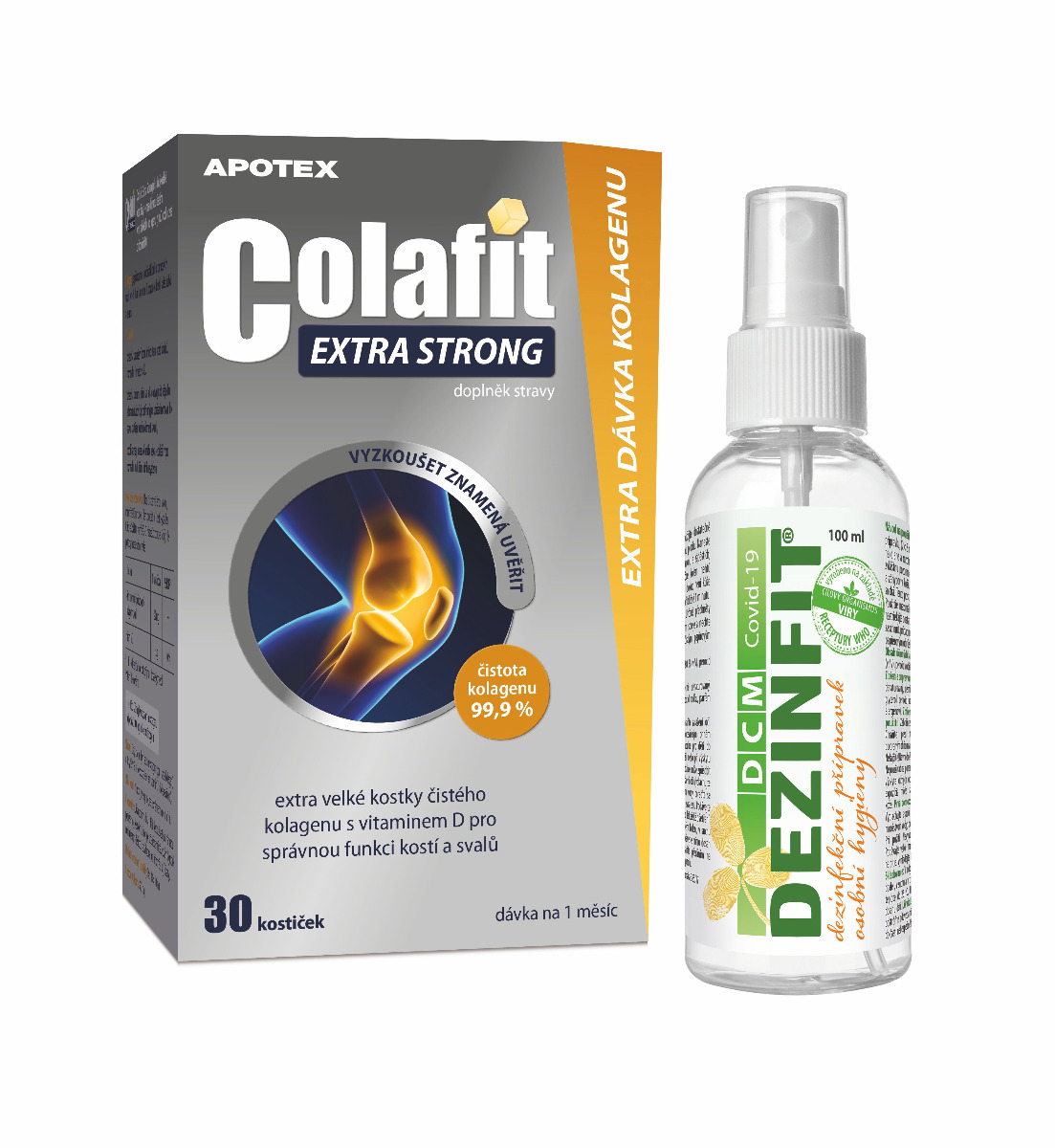 Colafit Extra Strong 30 kostiček + dezinfekce 100 ml Colafit
