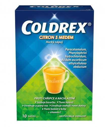 Coldrex CITRON S MEDEM Horký nápoj 10 sáčků Coldrex