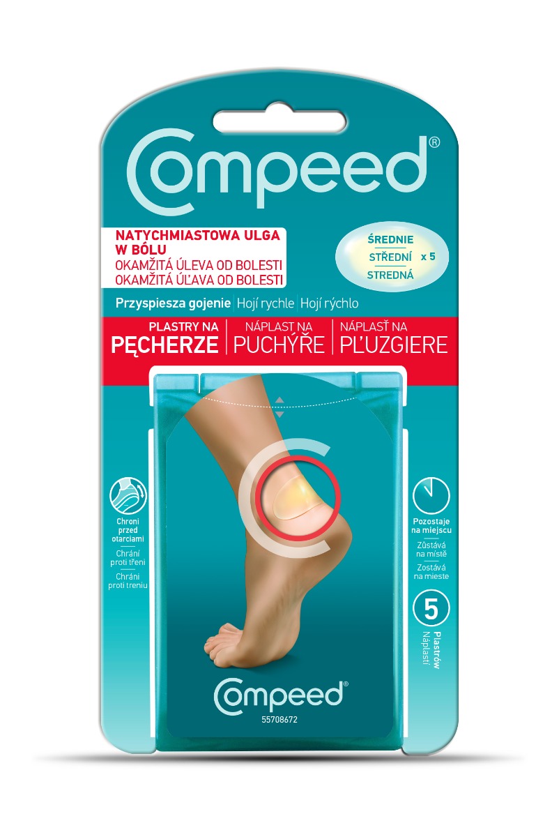 Compeed Náplast na puchýře střední 5 ks Compeed