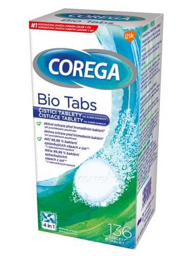 Corega Bio Antibakteriální tablety 136 ks Corega