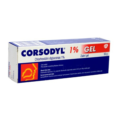Corsodyl 1% gel 50 g Corsodyl