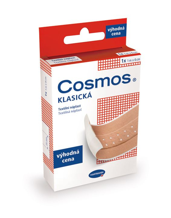 Cosmos Klasická textilní 1 m x 6 cm náplast Cosmos