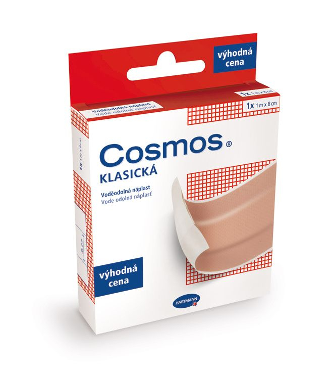 Cosmos Klasická voděodolná 1 m x 8 cm náplast Cosmos