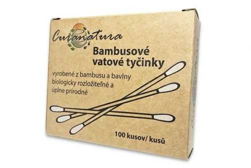 Curanatura Bambusové vatové tyčinky 100 ks Curanatura