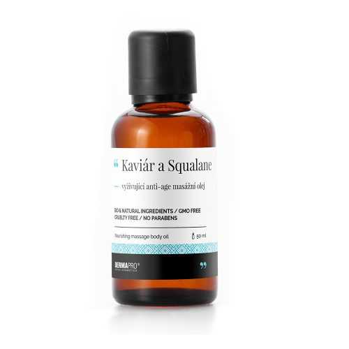 DERMAPRO Kaviár a Squalane vyživující anti-age masážní olej 50 ml DERMAPRO
