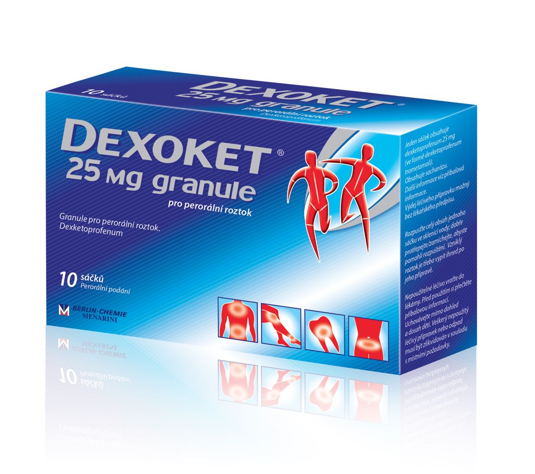 DEXOKET 25 mg granule 10 sáčků