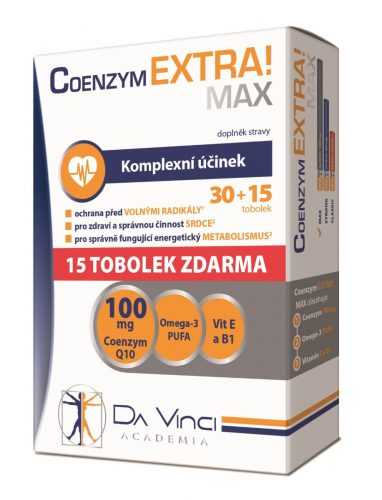 Da Vinci Academia Coenzym EXTRA! Max 100 mg 30+15 tobolek Da Vinci Academia