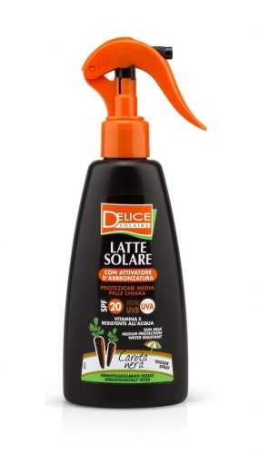 Delice Solaire Black Carrot Sun Milk SPF20 opalovací mléko ve spreji 200 ml Delice Solaire