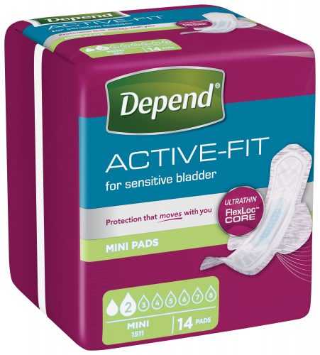 Depend Active-Fit Mini inkontinenční vložky 14 ks Depend