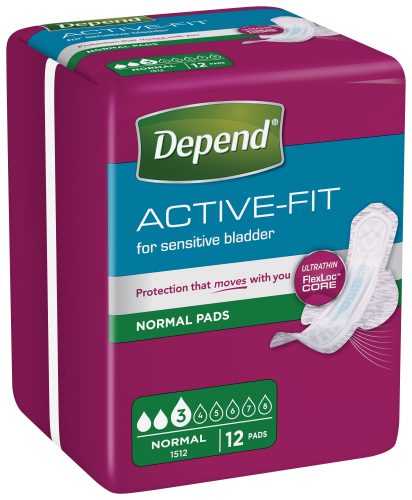 Depend Active-Fit Normal inkontinenční vložky 12 ks Depend
