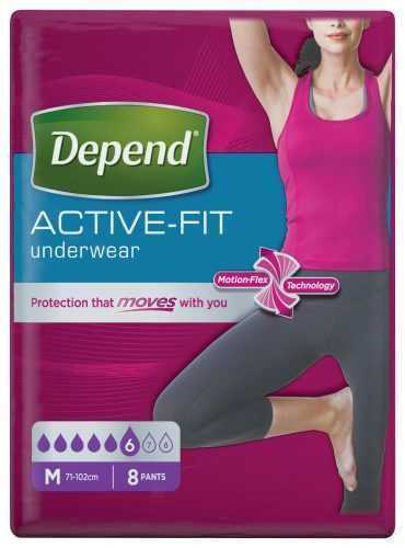 Depend Active-Fit pro ženy vel. M inkontinenční kalhotky 8 ks Depend
