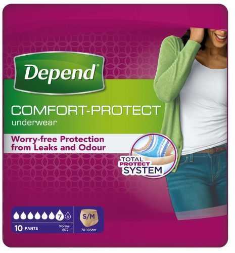 Depend Normal pro ženy S/M absorpční natahovací kalhotky 10 ks Depend