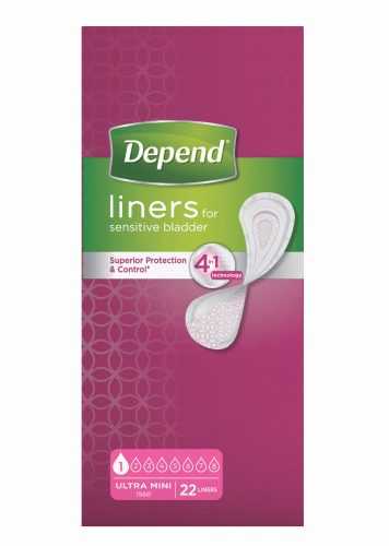 Depend Ultra Mini inkontinenční vložky 22 ks Depend