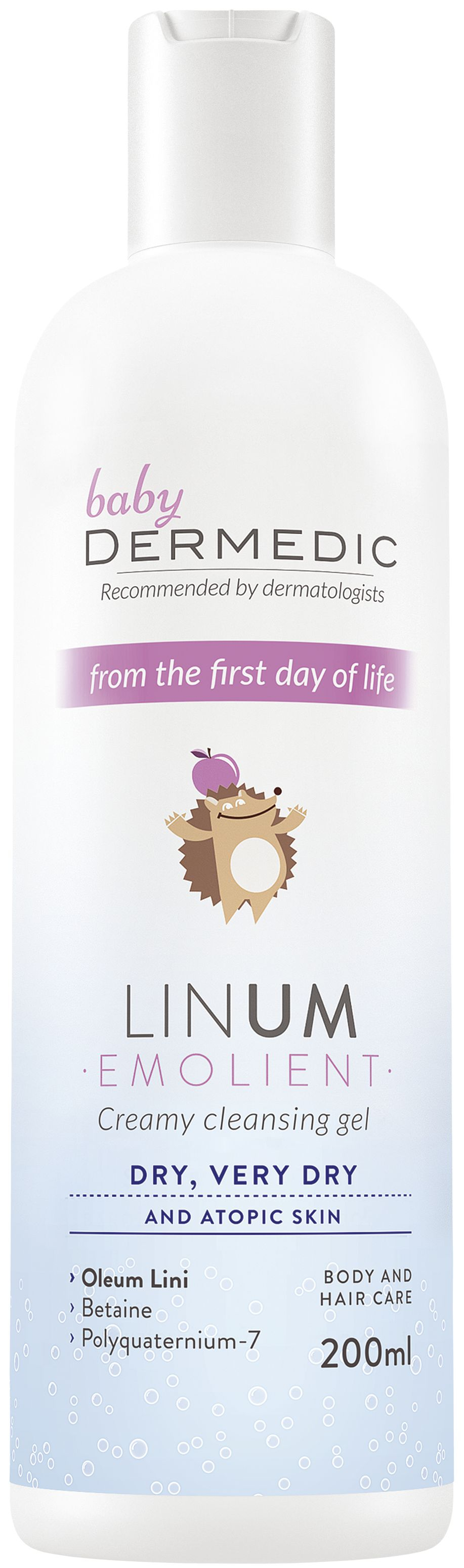 Dermedic Baby Linum Emolient krémový sprchový gel 200 ml Dermedic