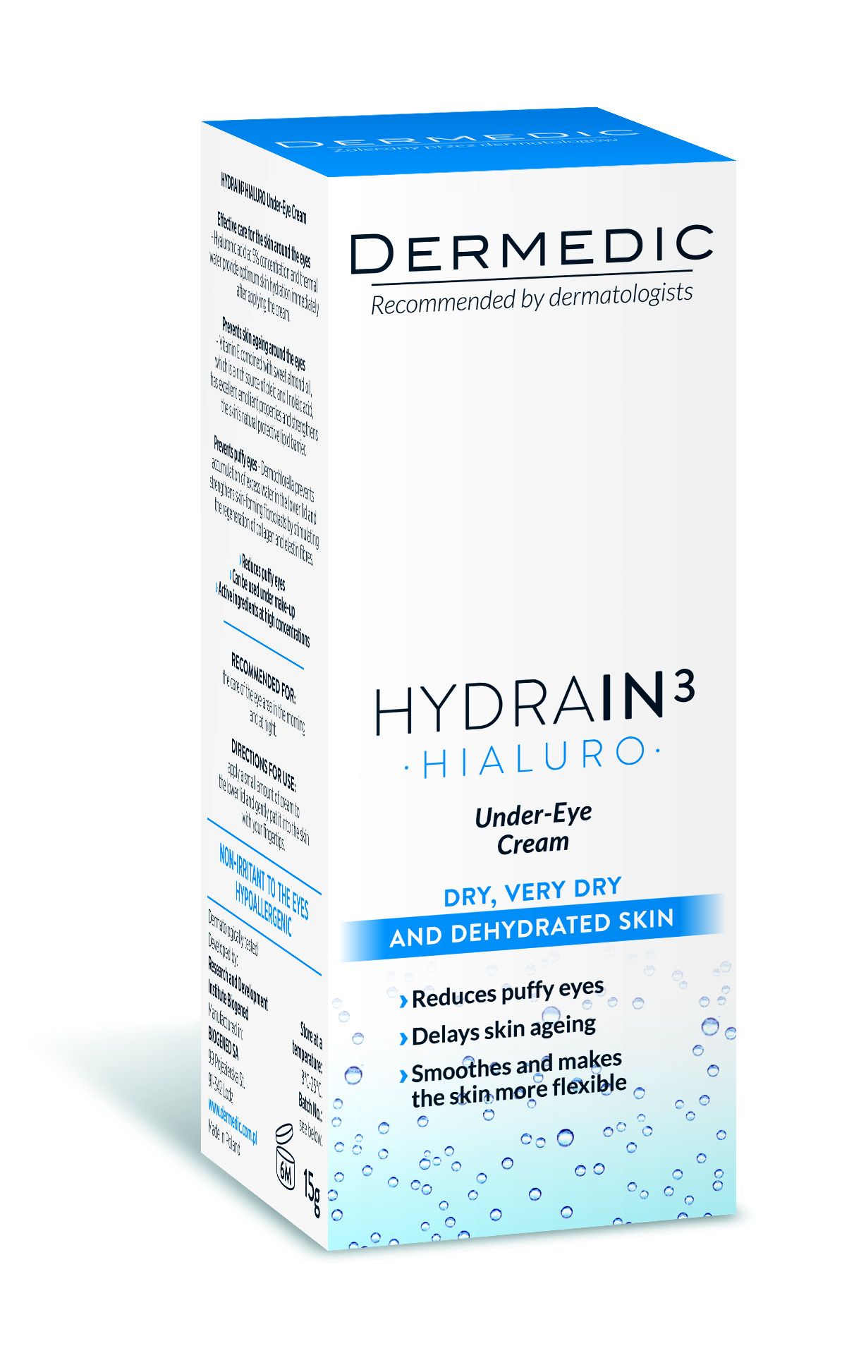 Dermedic Hydrain3 Hialuro oční krém 15 g Dermedic