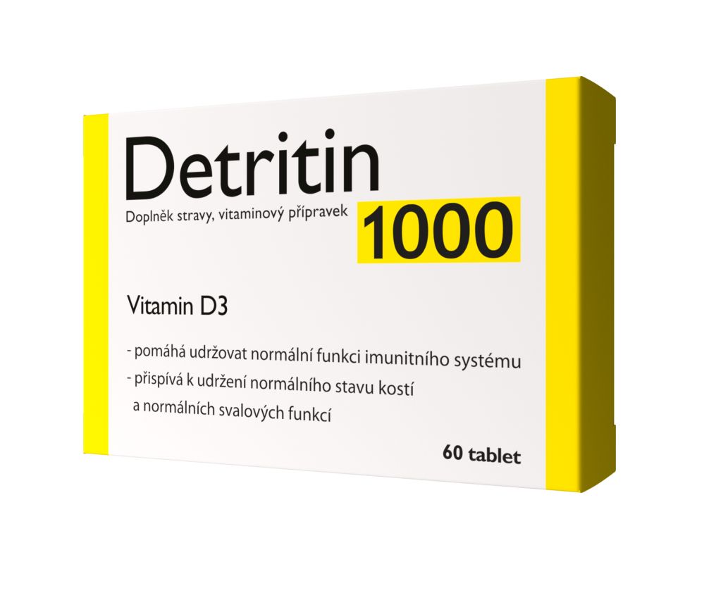 Detritin 1000 IU Vitamin D3 60 tablet Detritin