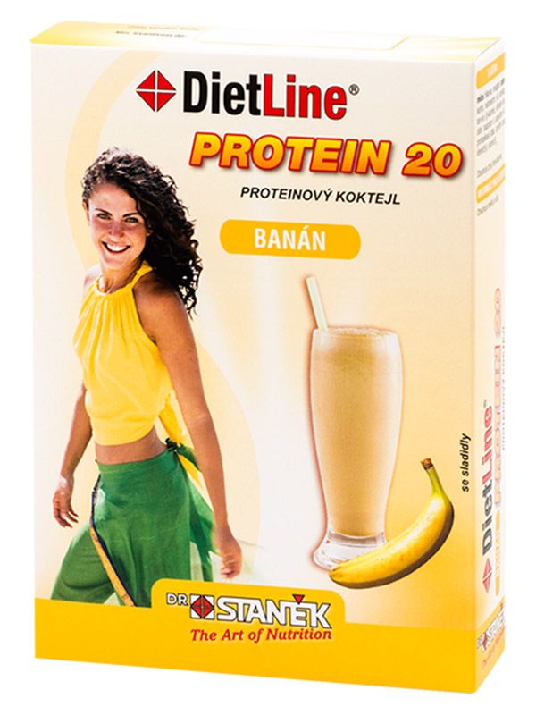 DietLine Protein 20 Koktejl banán 3 sáčky DietLine