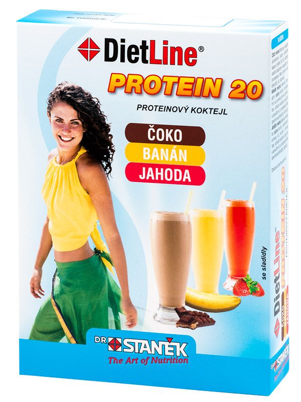 DietLine Protein 20 Koktejl mix 3 sáčky DietLine
