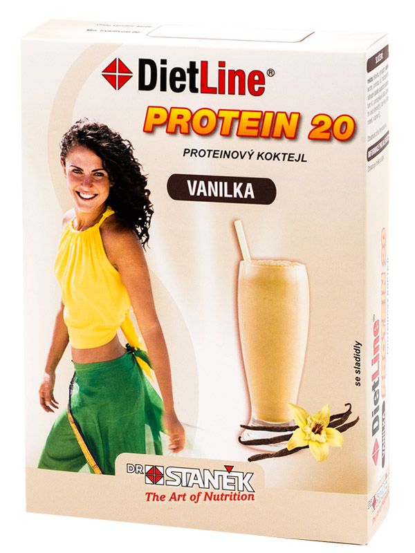 DietLine Protein 20 Koktejl vanilka 3 sáčky DietLine