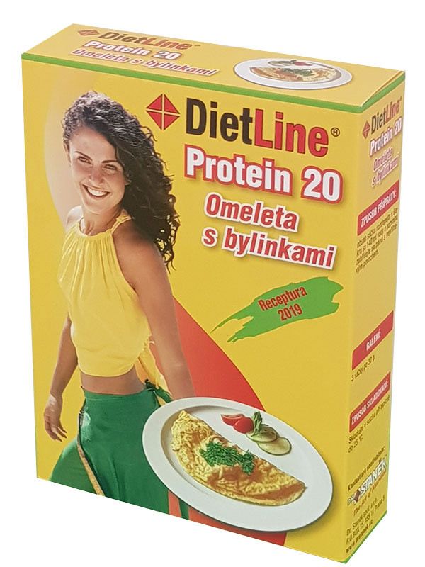 DietLine Protein 20 Omeleta s bylinkami 3x30 g DietLine