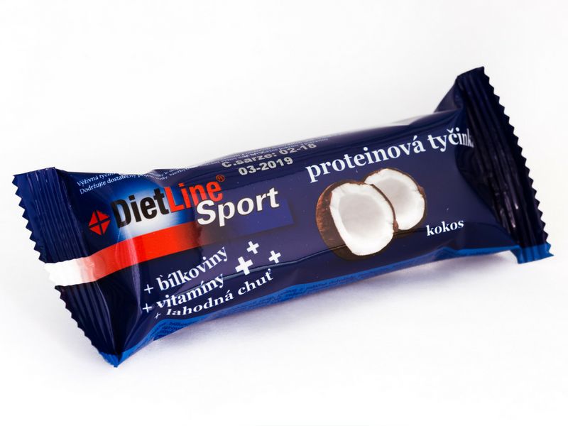 DietLine Sport proteinová tyčinka kokos 46 g DietLine