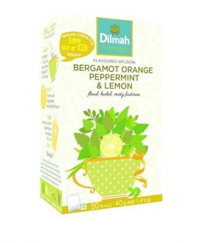 Dilmah Bergamot Orange Peppermint & Lemon porcovaný čaj 20x2 g Dilmah