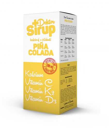 Doktor Sirup kalciový Piňa Colada 200 ml Doktor Sirup