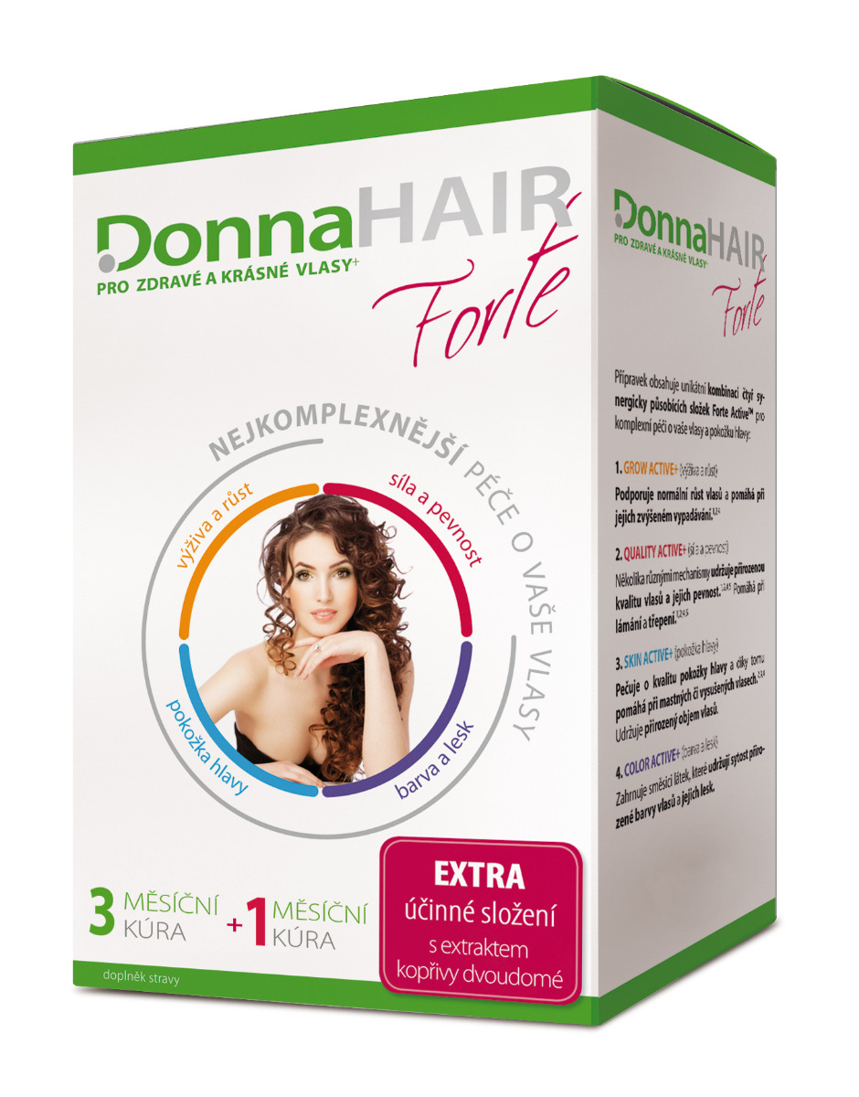 Donna Hair FORTE 4měsíční kúra 90+30 tobolek Donna Hair