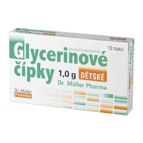 Dr. Müller Glycerinové čípky dětské 1 g 12 čípků Dr. Müller