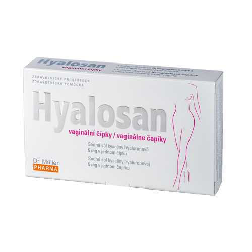 Dr. Müller Hyalosan vaginální čípky 10 ks Dr. Müller