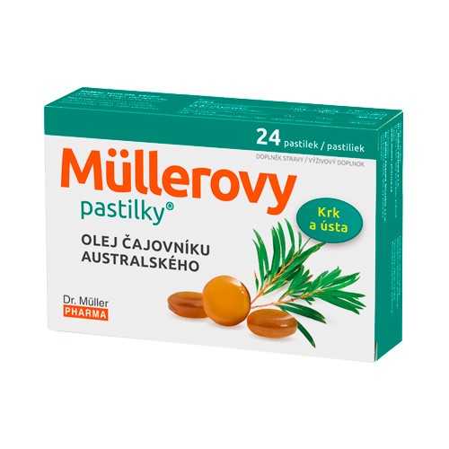 Dr. Müller Müllerovy pastilky s olejem čajovníku australského 24 pastilek Dr. Müller